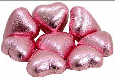 Chocolate Hearts - Pink (Dark) - Click Image to Close